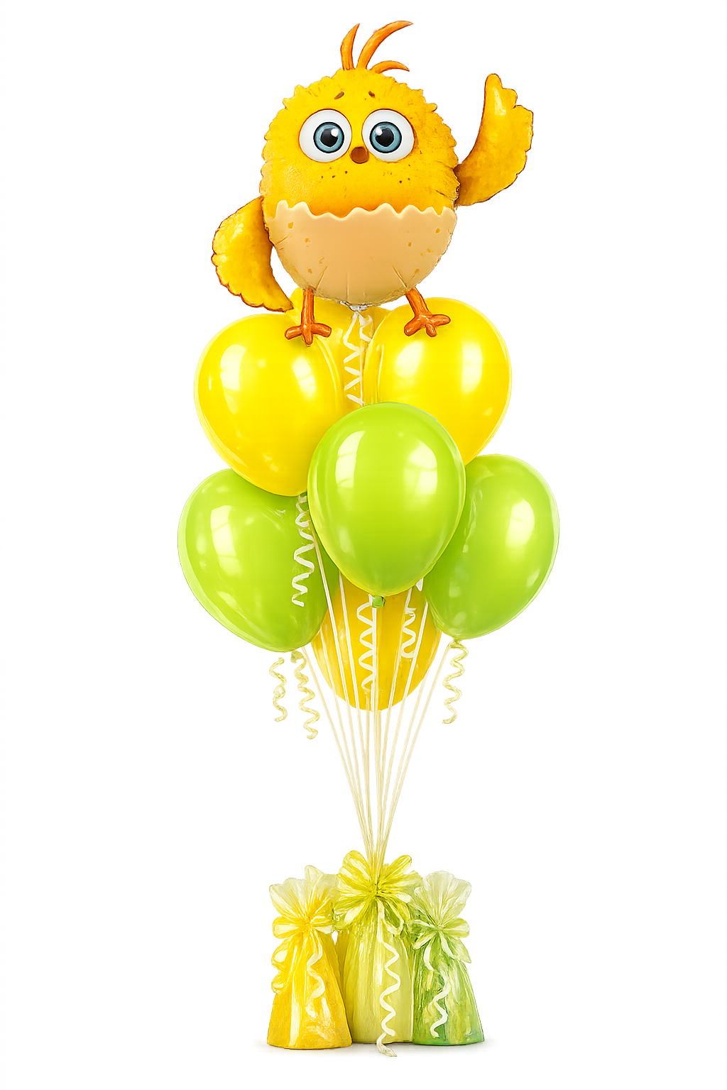 Цыплёнок в жёлто-зелёной гамме