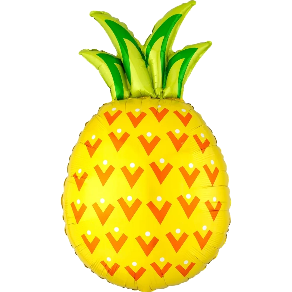 Шар: Шар (30''/76 см) Фигура, Ананас, Желтый, 1 шт. в уп.