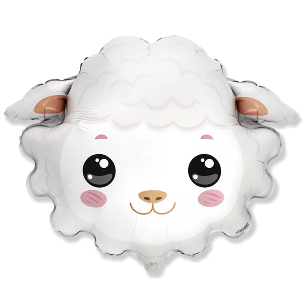 Шар: Шар (23"/58 см) Фигура, Барашек голова, 1 шт. Flexmetal (Испания)
