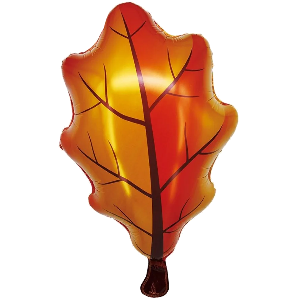 Шар: Шар (27''/69 см) Фигура, Дубовый лист, Оранжевый