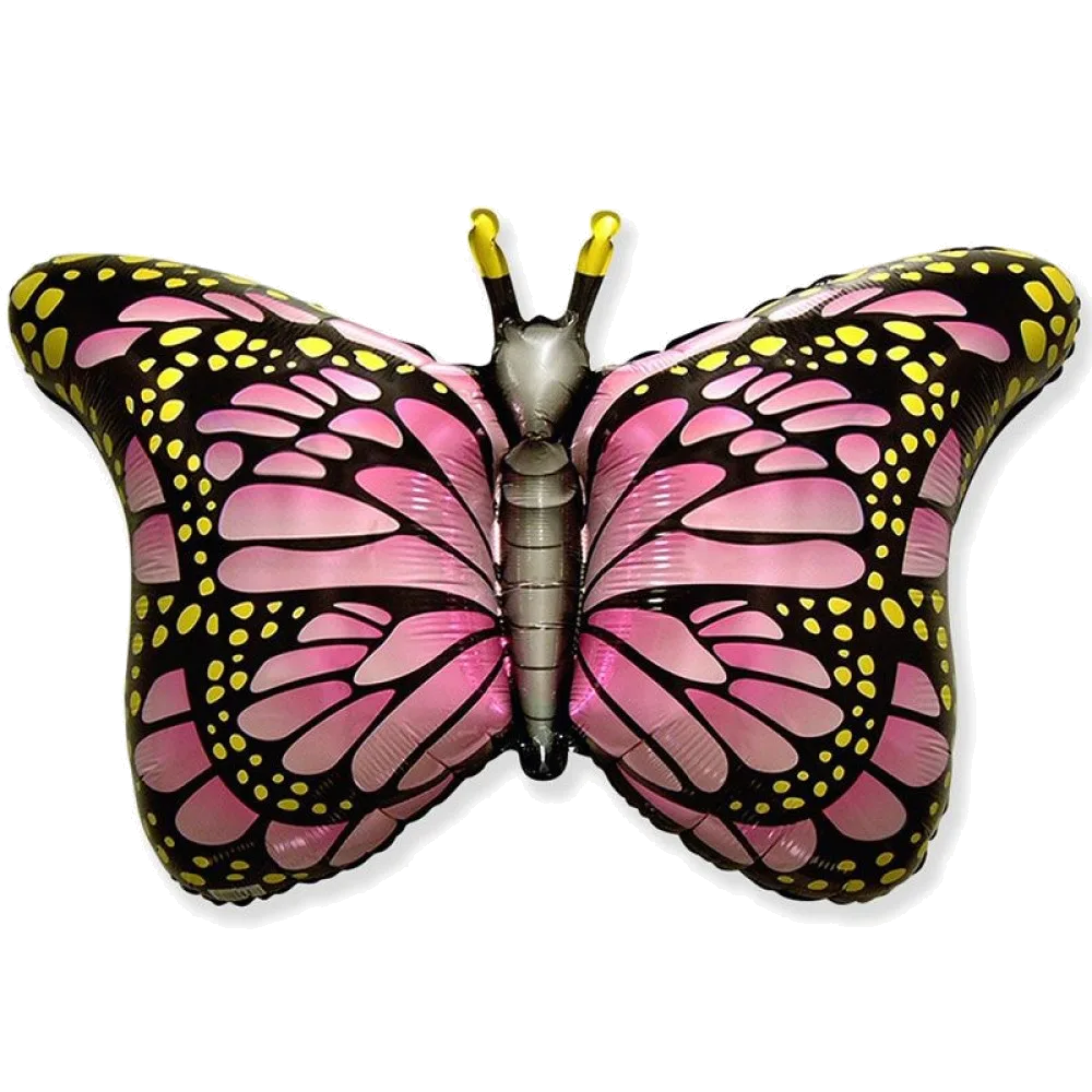 Шар: Шар (38"/96 см) Фигура Королевская бабочка (фуксия), 1 шт. Flexmetal (Испания)2.3 П
