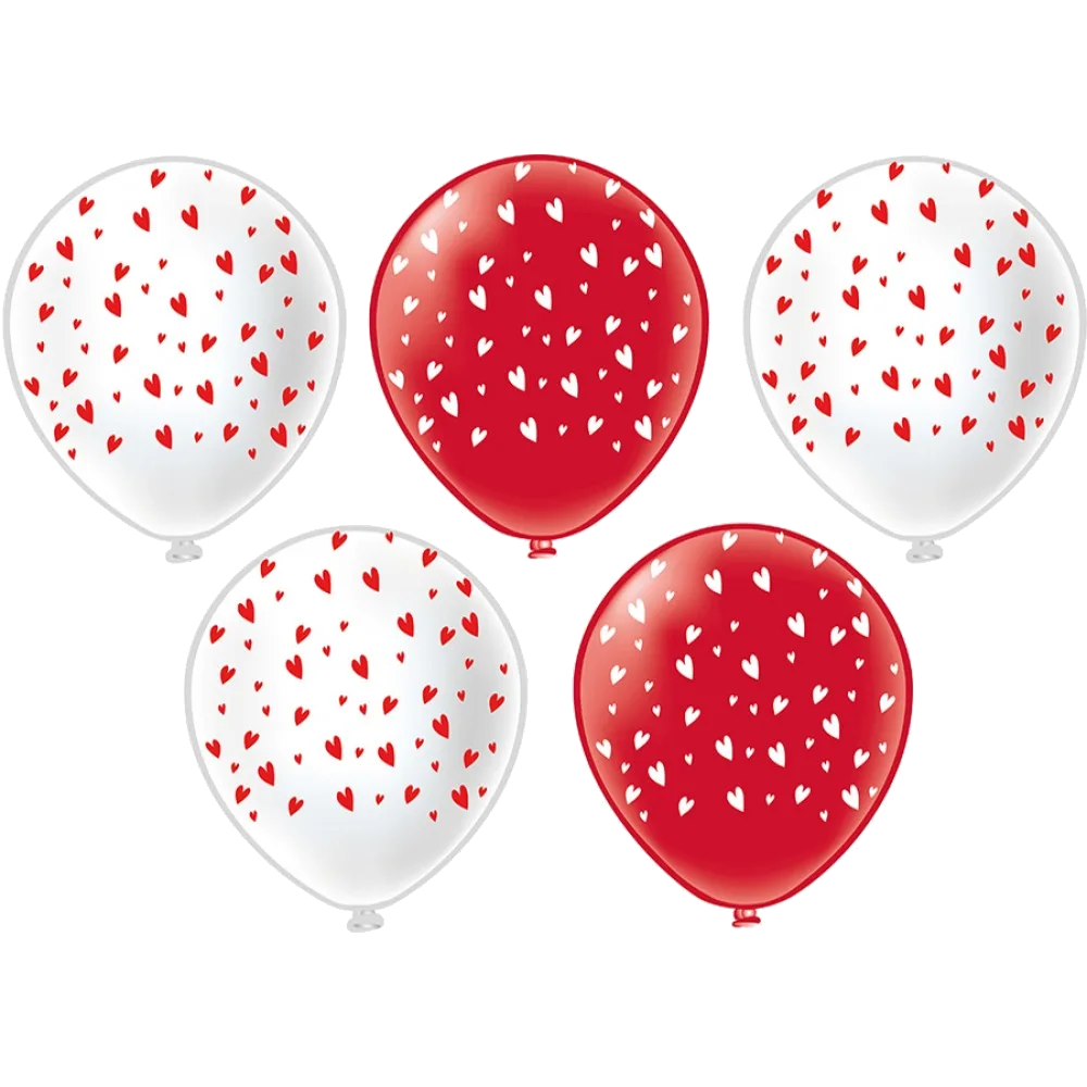 Шар: Шар (12''/30 см) Сердца!, 1 шт. BK (Тайланд)