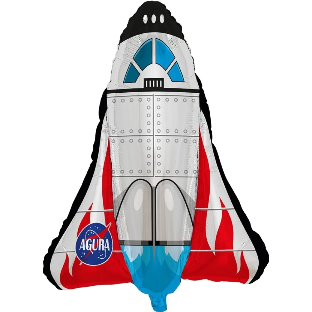 Шар: Шар (35''/89 см) Фигура, Космический шаттл, 1 шт. в уп. Agura (Россия)2 П