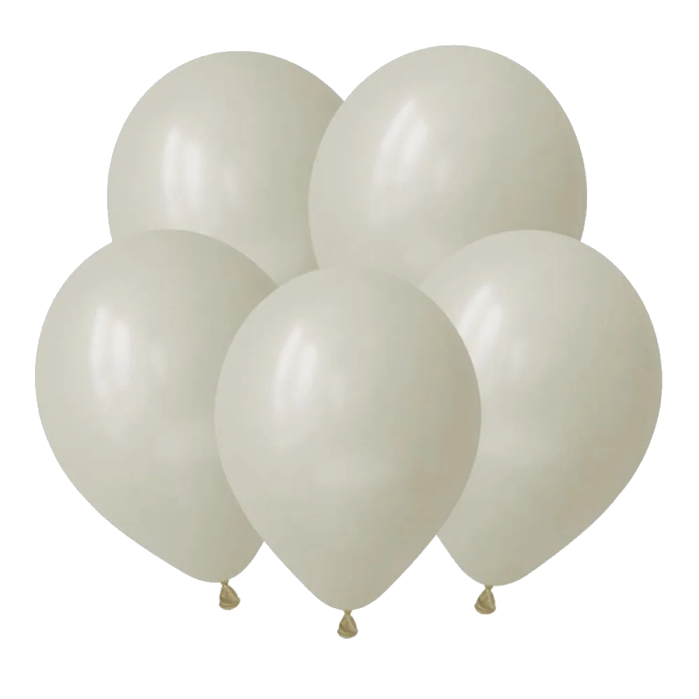 Шар: Шар V (12"/30 см) Пыльно-белый (Dust White-Pastel), 1 шт. Decobal (Вьетнам)