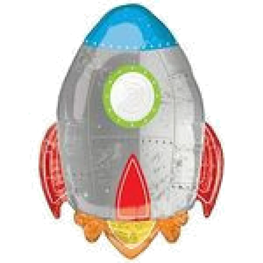 Шар: Шар (29"/73 см) Фигура, Ракета Космос