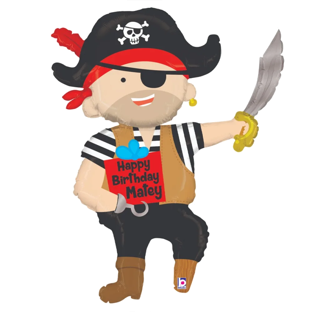 Шар: Шар (44''/112 см) Фигура Пират, 1 шт. Grabo (Италия)2.8П