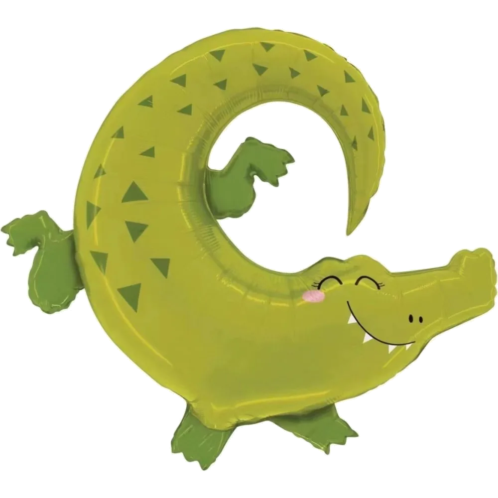 Шар: Шар (35''/89 см) Фигура, Крокодил Аллигатор
