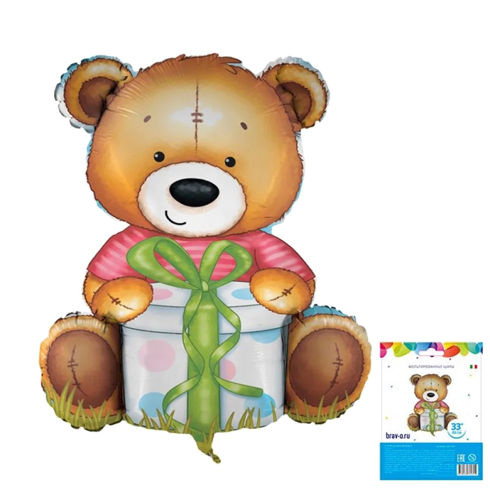 Шар: Шар (33''/84 см) Фигура Милый мишка