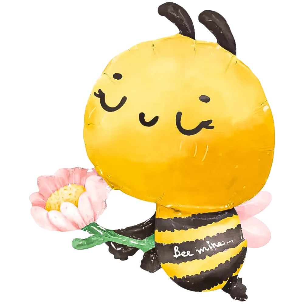 Шар: Шар (32''/81 см) Фигура, Пчелка с цветком