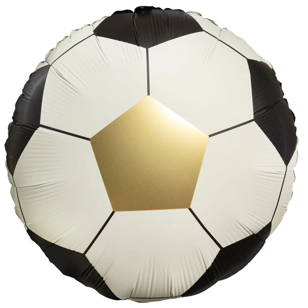 Шар: Шар (18''/46 см) Круг, Футбольный мяч, Сатин, 1 шт. в уп.