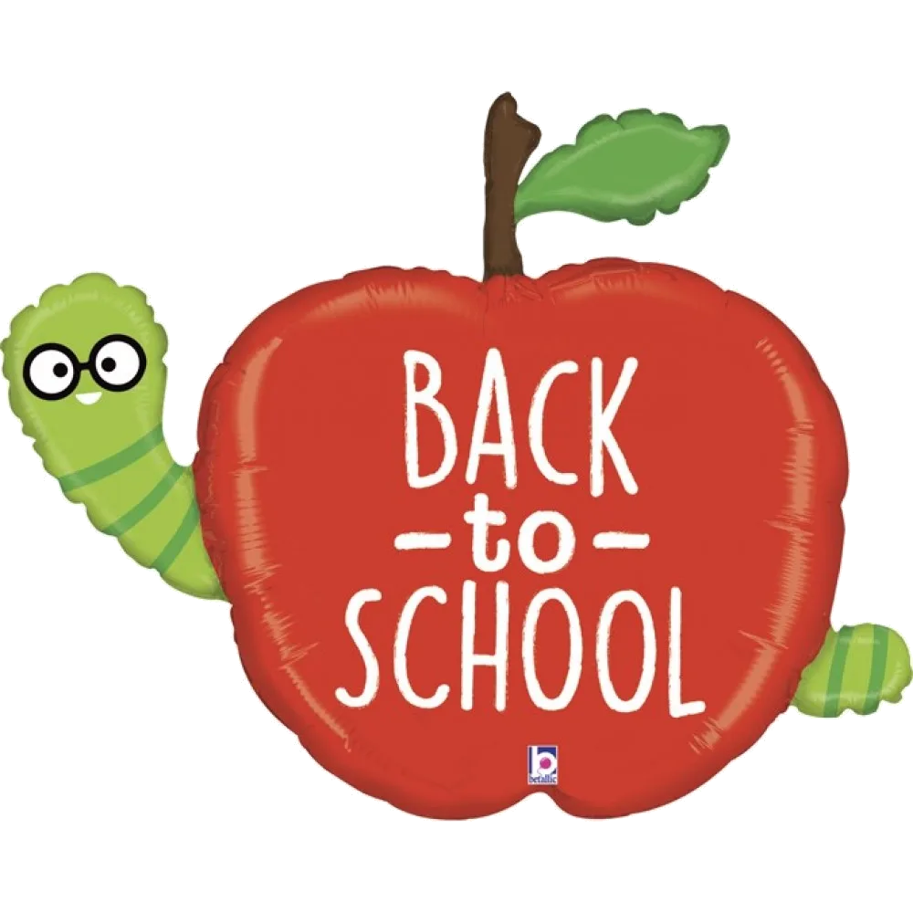 Шар: Шар (40''/102 см) Фигура, Яблоко знаний, Снова в школу, 1 шт. Betallic (Италия)