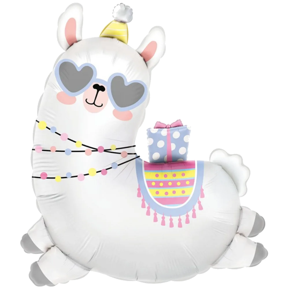 Шар: Шар (30''/76 см) Фигура, Лама в колпачке, 1 шт.1.6П