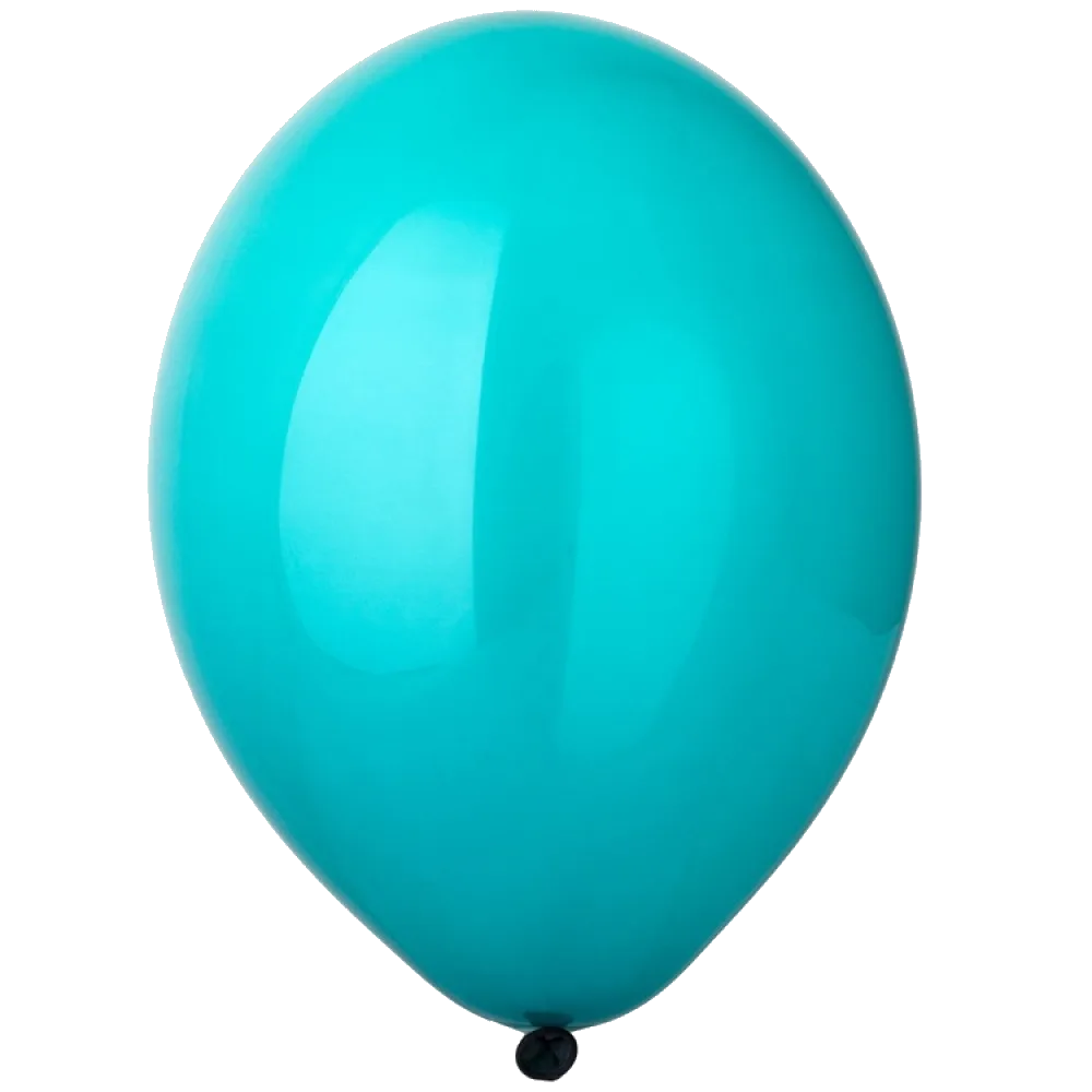 Шар: Шар (14"/36 см) Бирюза, кристалл, 1 шт. Belbal (Бельгия)