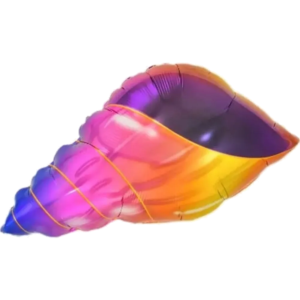 Шар: Шар (26''/66 см) Фигура, Морская ракушка, Градиент, 1 шт.