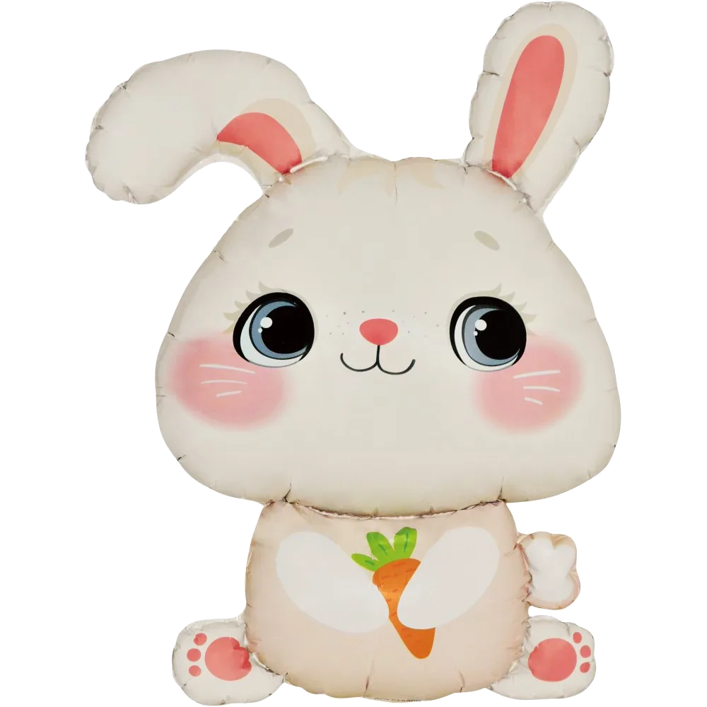 Шар (36''/91 см) Фигура, Зайка с морковкой