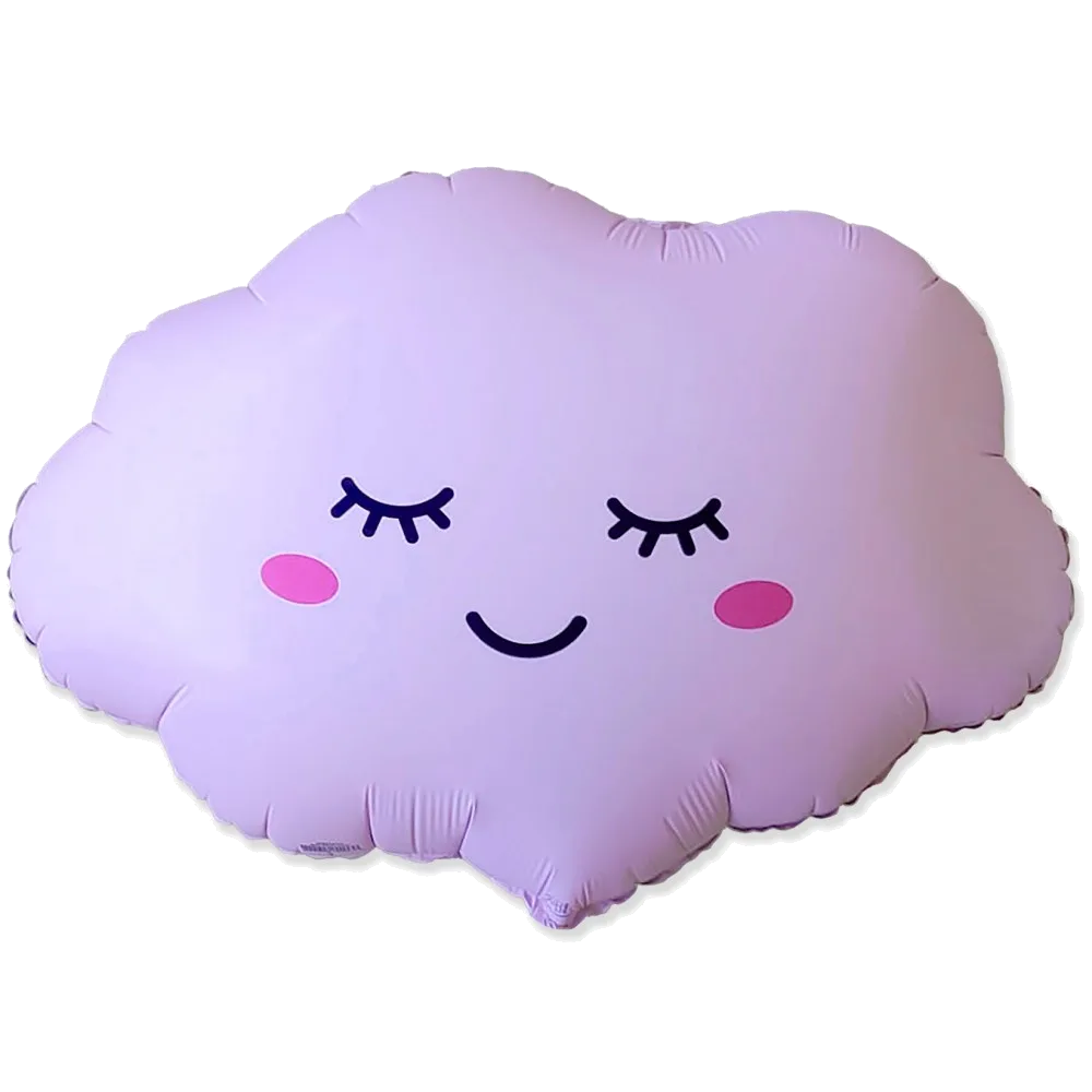 Шар: Шар (27''/69 см) Фигура, Облако, Розовый, Матовый, 1 шт. Flexmetal (Испания)