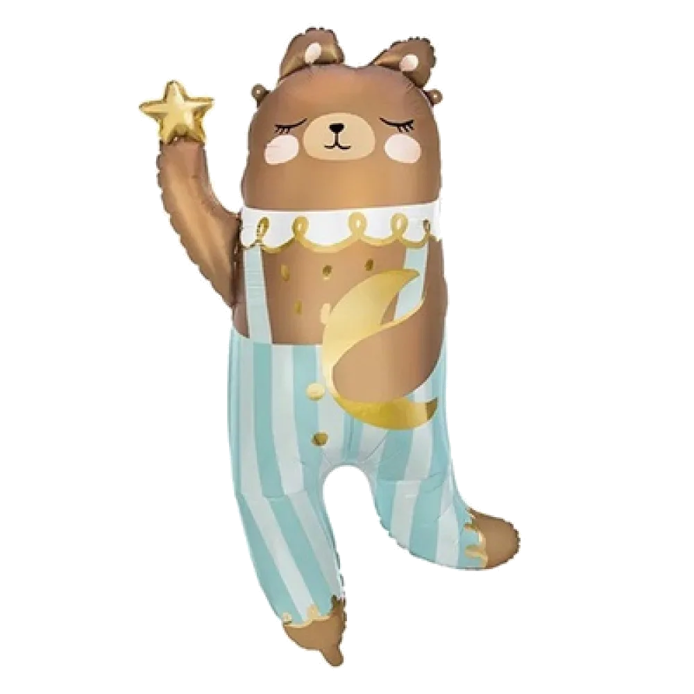 Шар: Шар (40"/102 см) Фигура Мишка в штанишках, 1 шт. в уп. PartyDeco 2.8 П