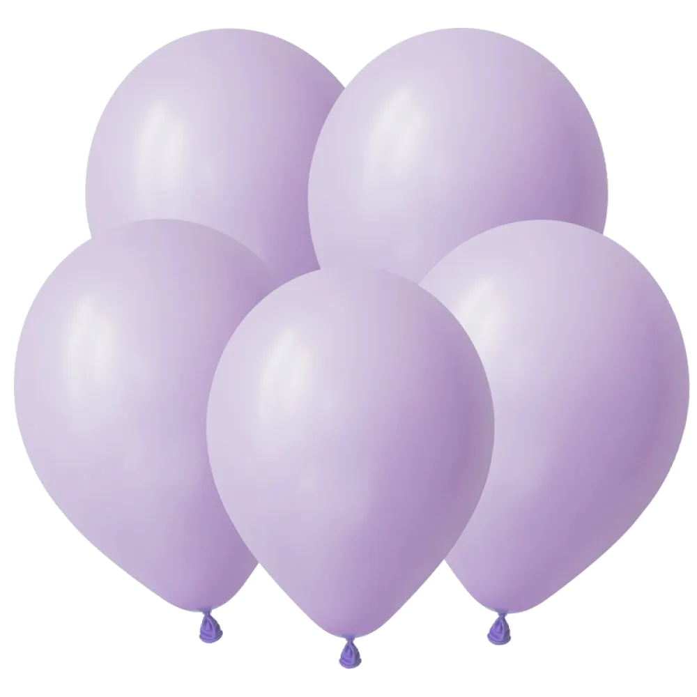 Шар: Шар V (5"/12,5 см) Фиолетовый Макаронс 100 шт. Decobal (Вьетнам)