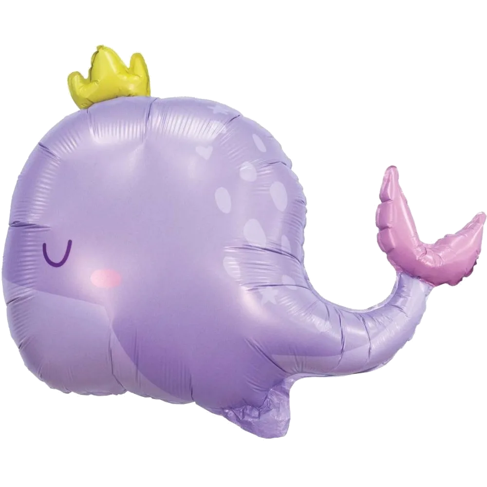 Шар: Шар (34''/86 см) Фигура, Кит в короне