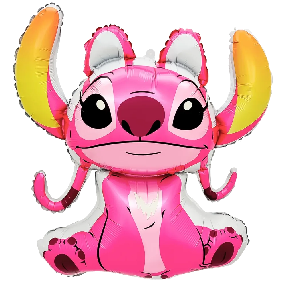 Шар: Шар (27''/69 см) Фигура, Любимый монстрик (Стич), Яркие ушки (надув воздухом), Розовый