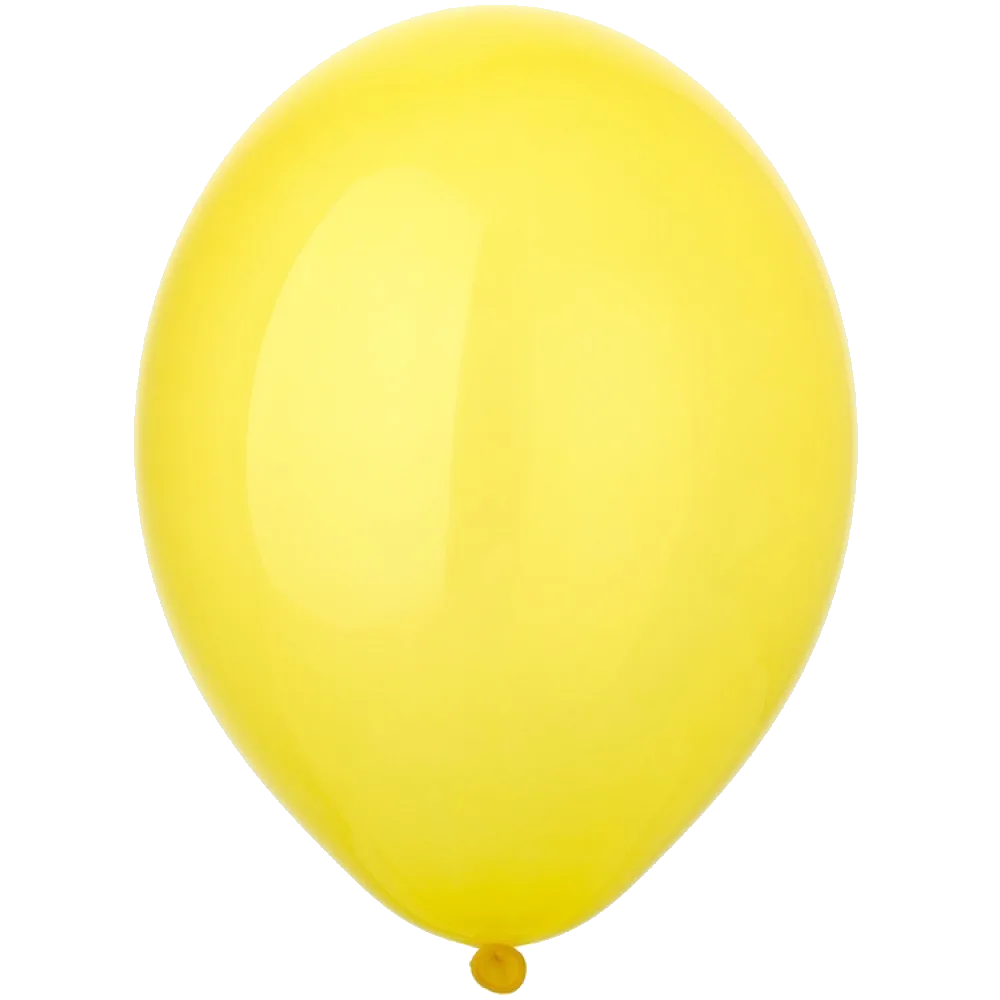 Шар: Шар (14"/36 см) Желтый, кристалл, 1 шт. Belbal (Бельгия)