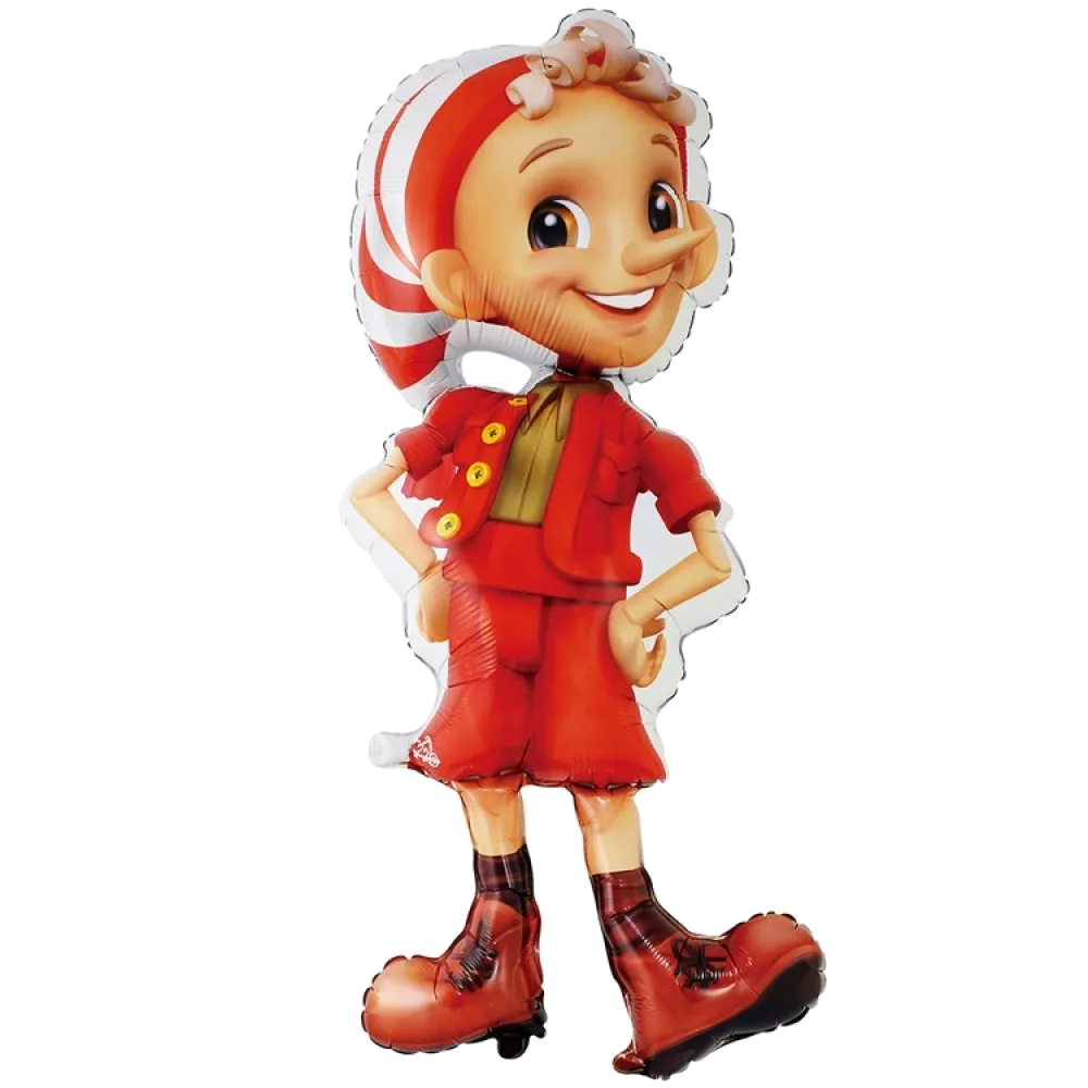 Шар: Шар (35"/89 см) Фигура, Буратино, 1 шт. в уп.