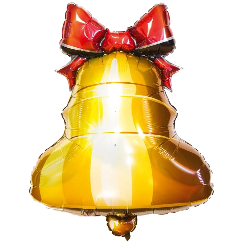 Шар: Шар (28"/77 см) Фигура Колокольчик с ленточкой