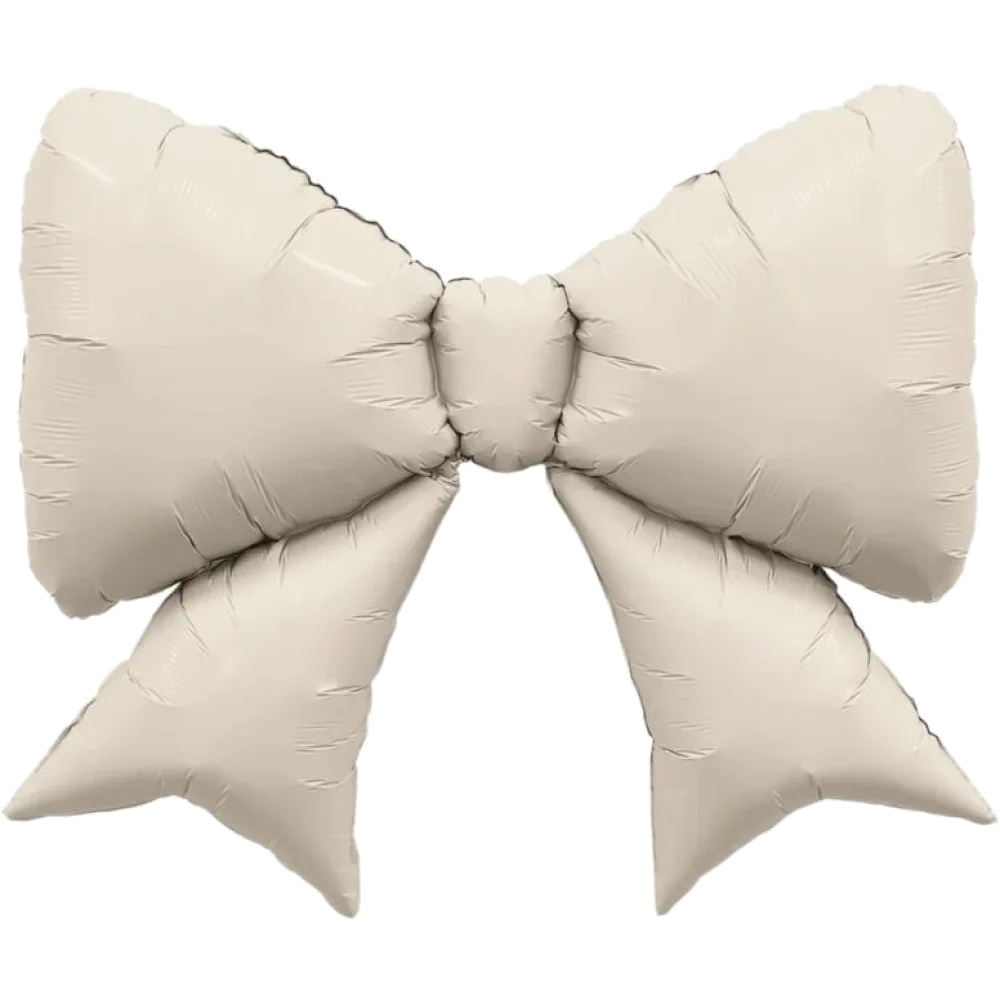 Шар: Шар (39''/99 см) Фигура, Бант, Кремовый, 1 шт. в уп. Agura (Россия)