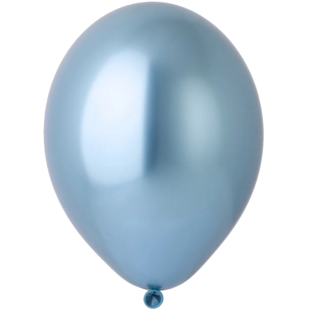 Шар: Шар (14"/36 см) Голубой (Glossy Blue), хром