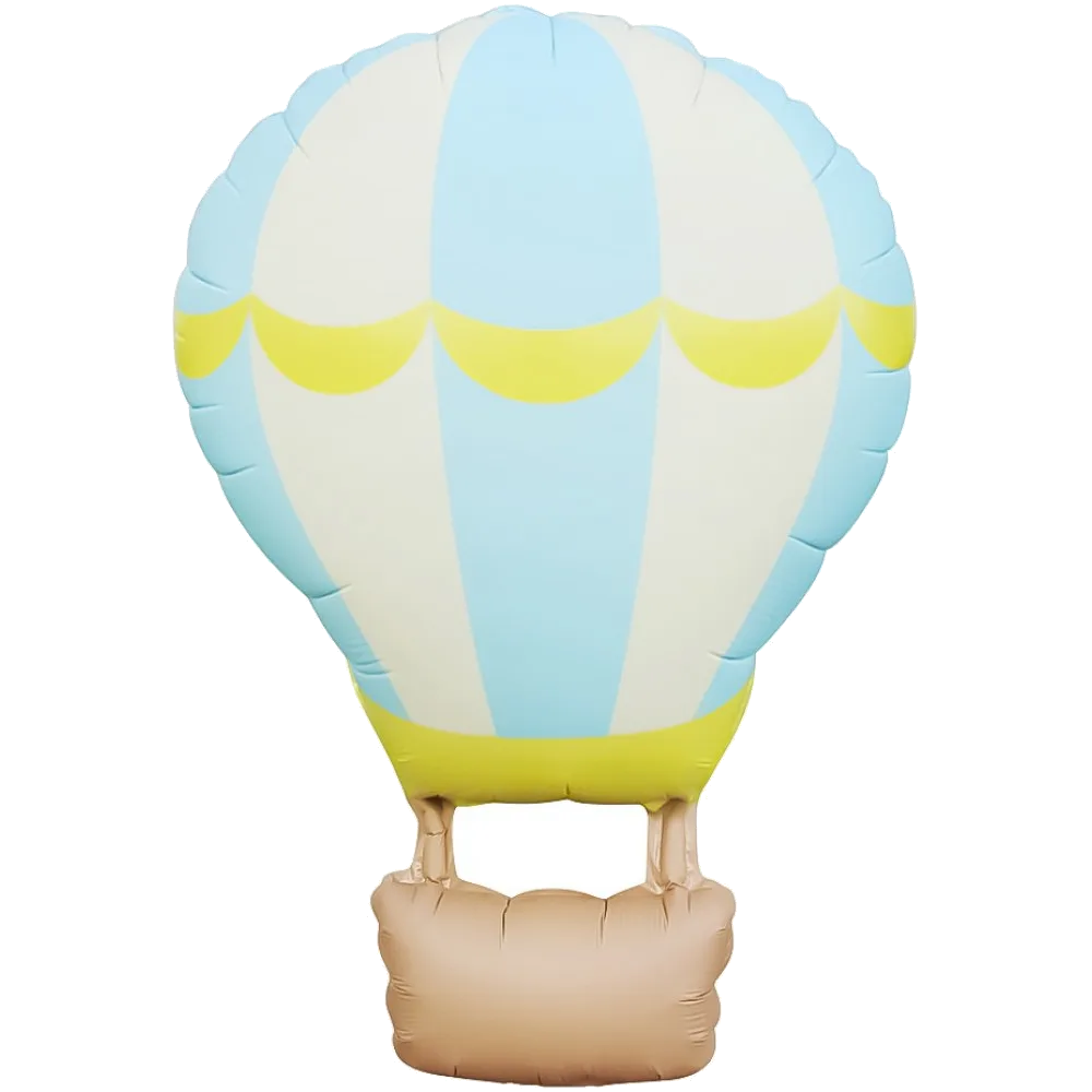 Шар: Шар (34''/86 см) Фигура, Воздушный шар, Голубой, Сатин, 1 шт. в уп.