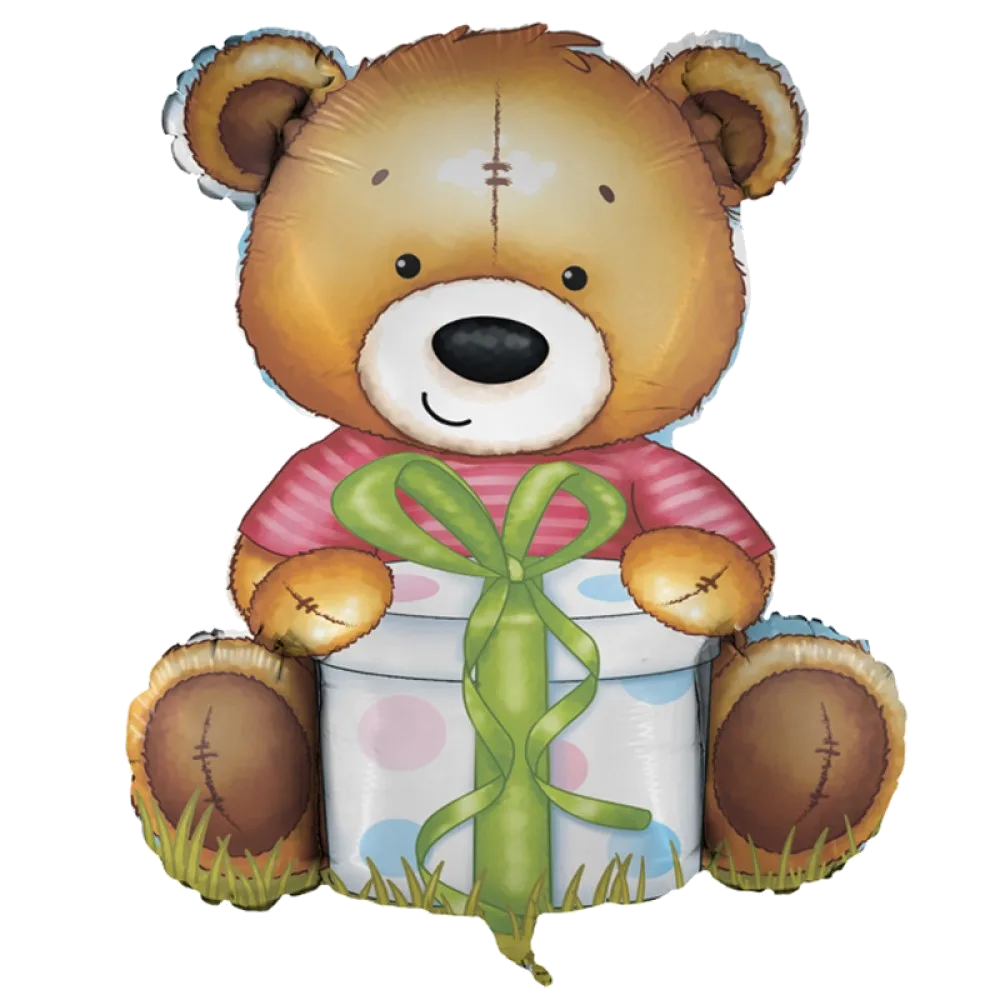 Шар: Шар (32''/81 см) Фигура Милый Мишка, 1 шт. в уп.