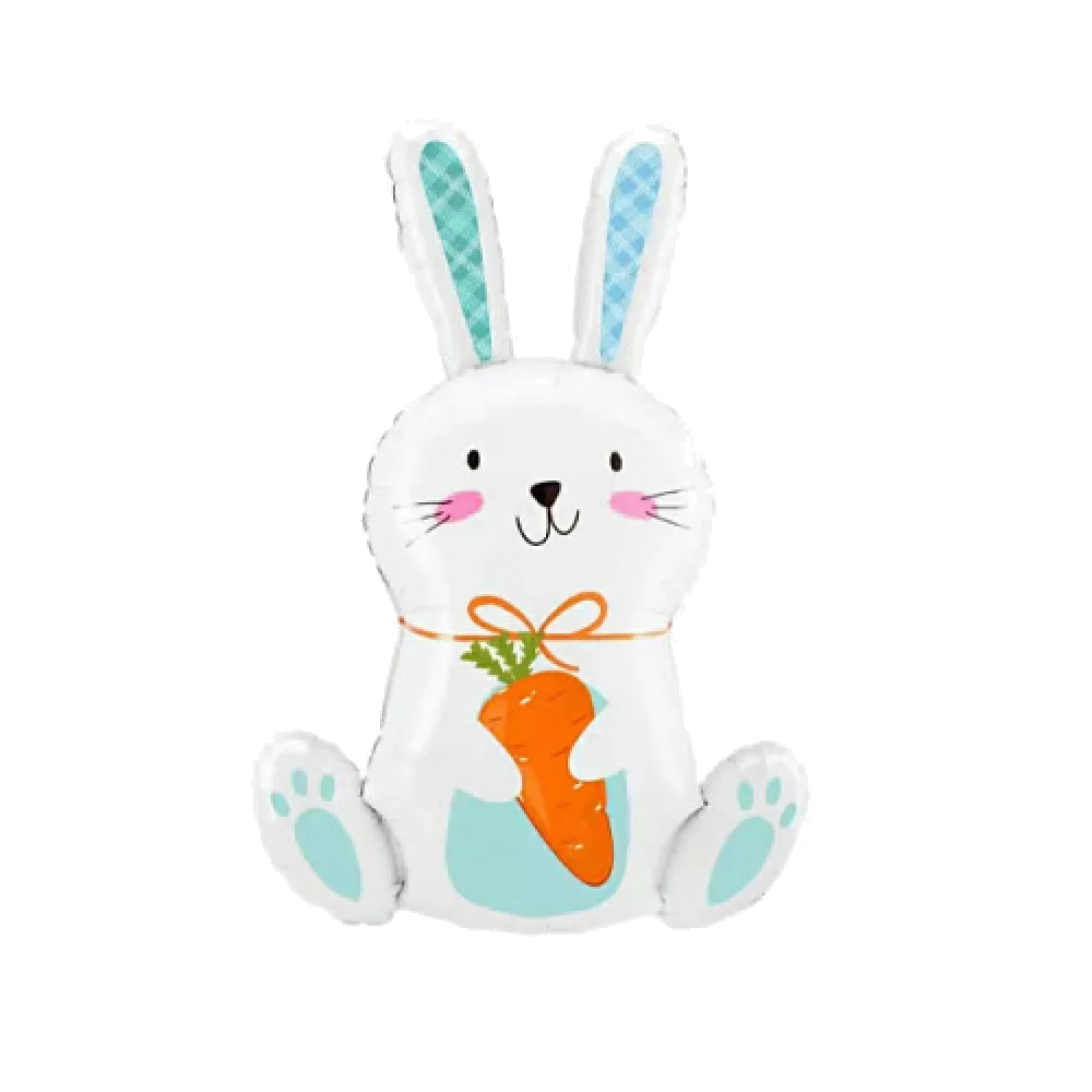 Шар (30"/76 см) Фигура, Зайка с морковкой