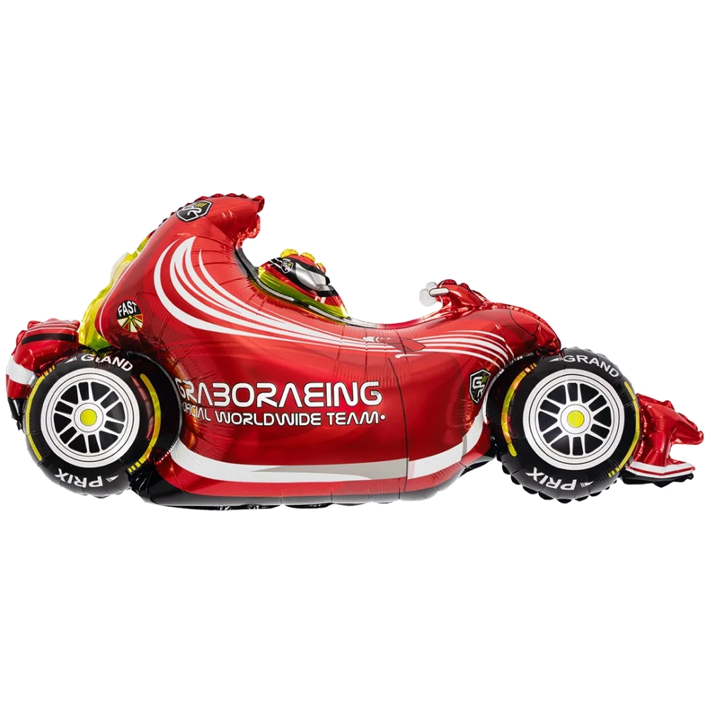 Шар: Шар (43''/109 см) Фигура, Гоночный автомобиль, Формула 1, Красный