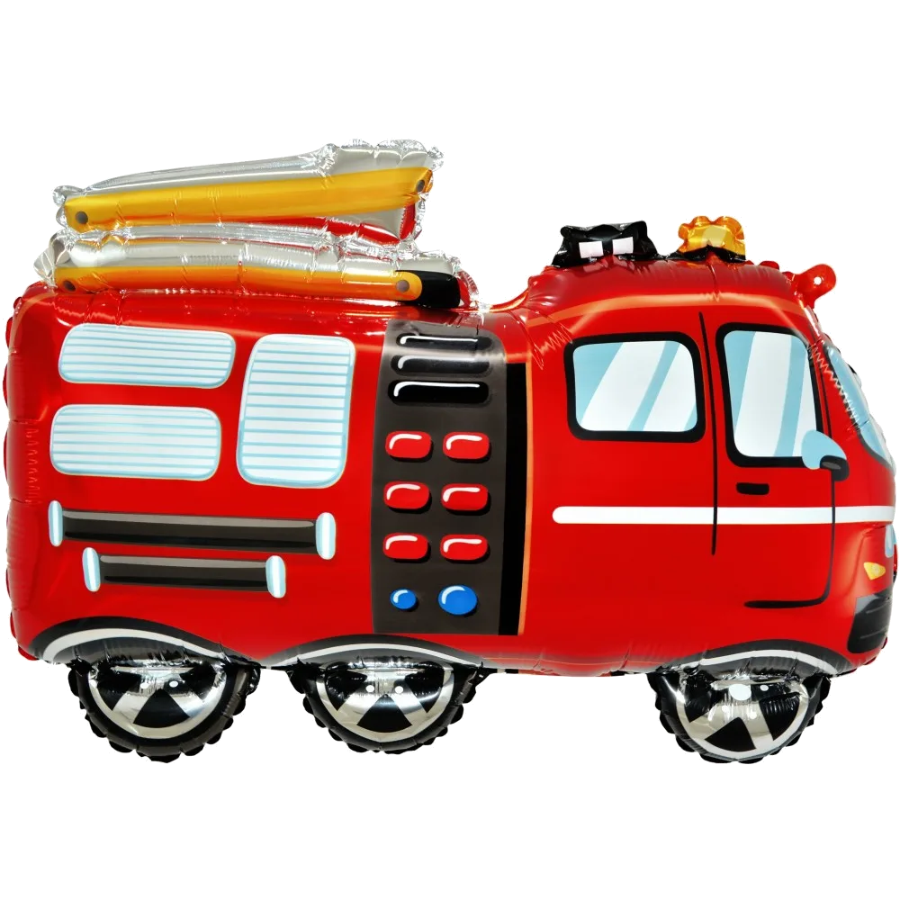 Шар: Шар (27''/69 см) Фигура Пожарная машина, 1 шт.