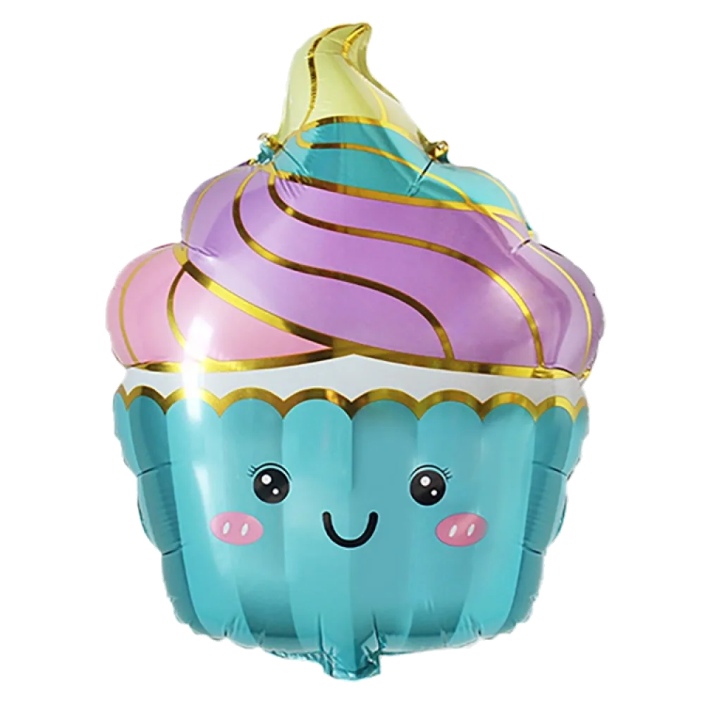 Шар: Шар (24''/61 см) Фигура Кексик бирюзовый