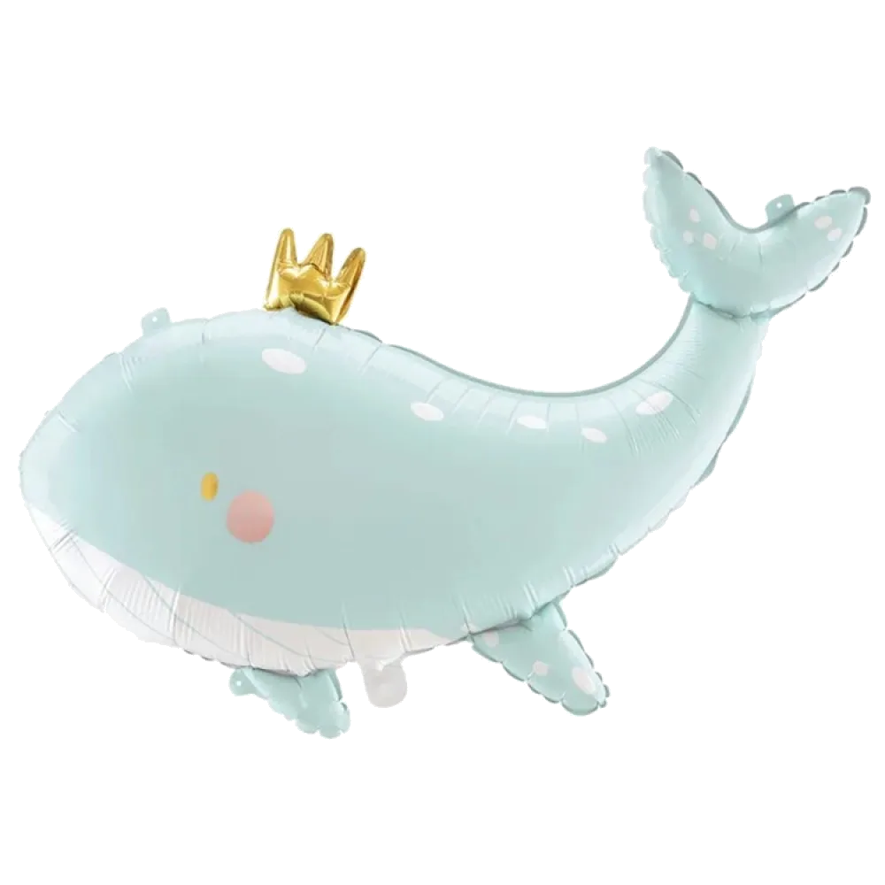 Шар: Шар (31''/79 см) Фигура Китенок с короной, 1 шт. в уп. PartyDeco