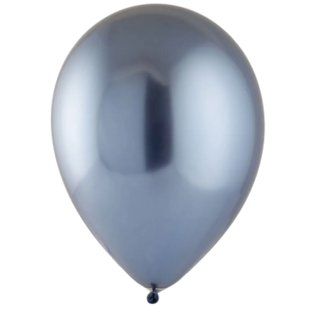 Шар: Шар (12"/30 см) Хром, Темно-голубой, Сатин, 1 шт. Everts (Малайзия)