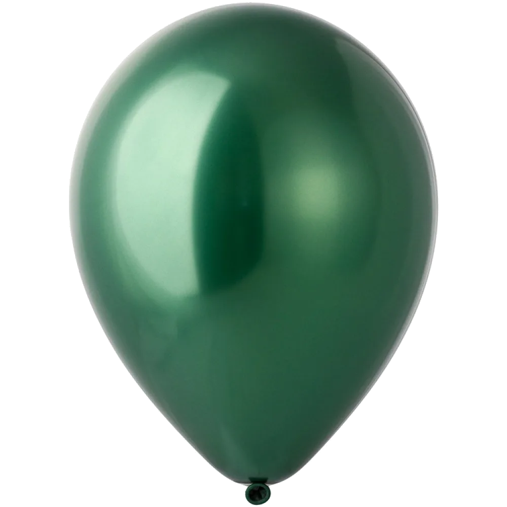 Шар: Шар (5"/13 см) Хром, Темно-зеленый, Сатин, 100 шт. Everts (Малайзия)