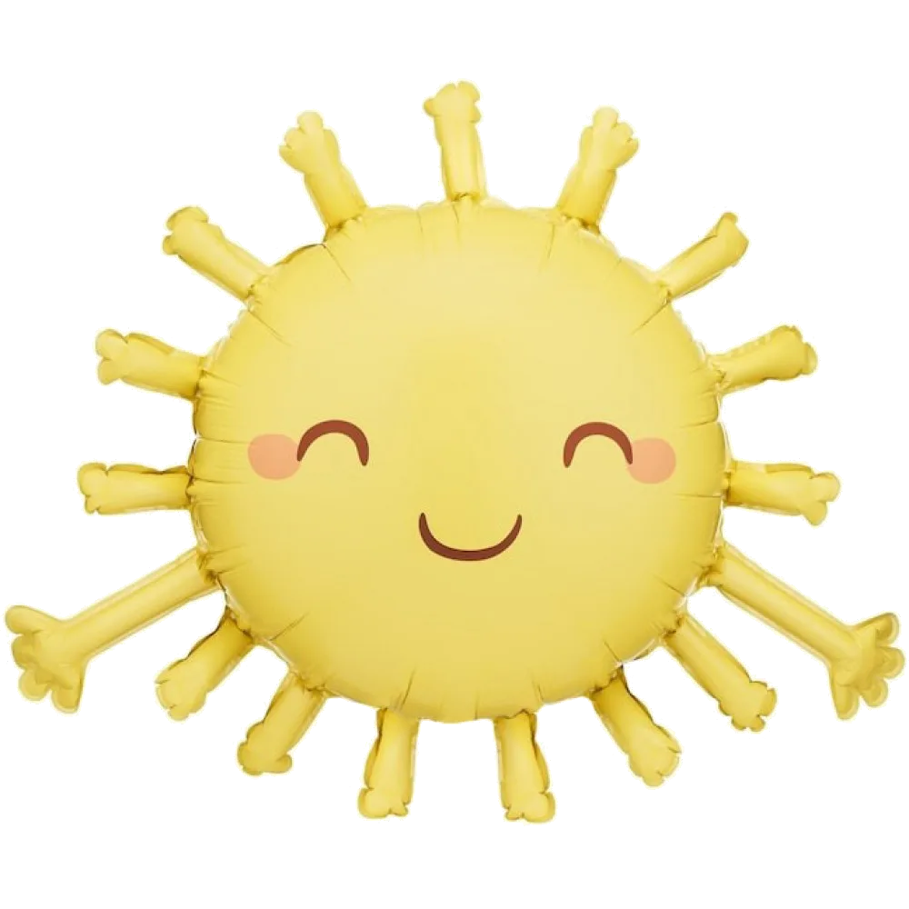 Шар: Шар (30''/76 см) Фигура, Солнце, Сатин