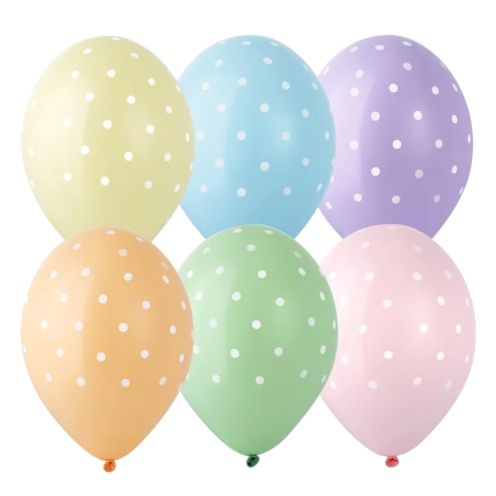 Шар: Шар (14"/36 см) Горошек мелкий, 1 шт. Belbal (Бельгия)