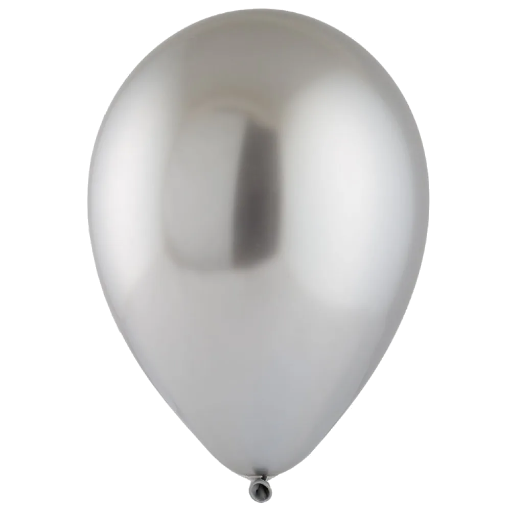 Шар: Шар (12"/30 см) Хром, Серебро, Сатин, 1 шт. Everts (Малайзия)