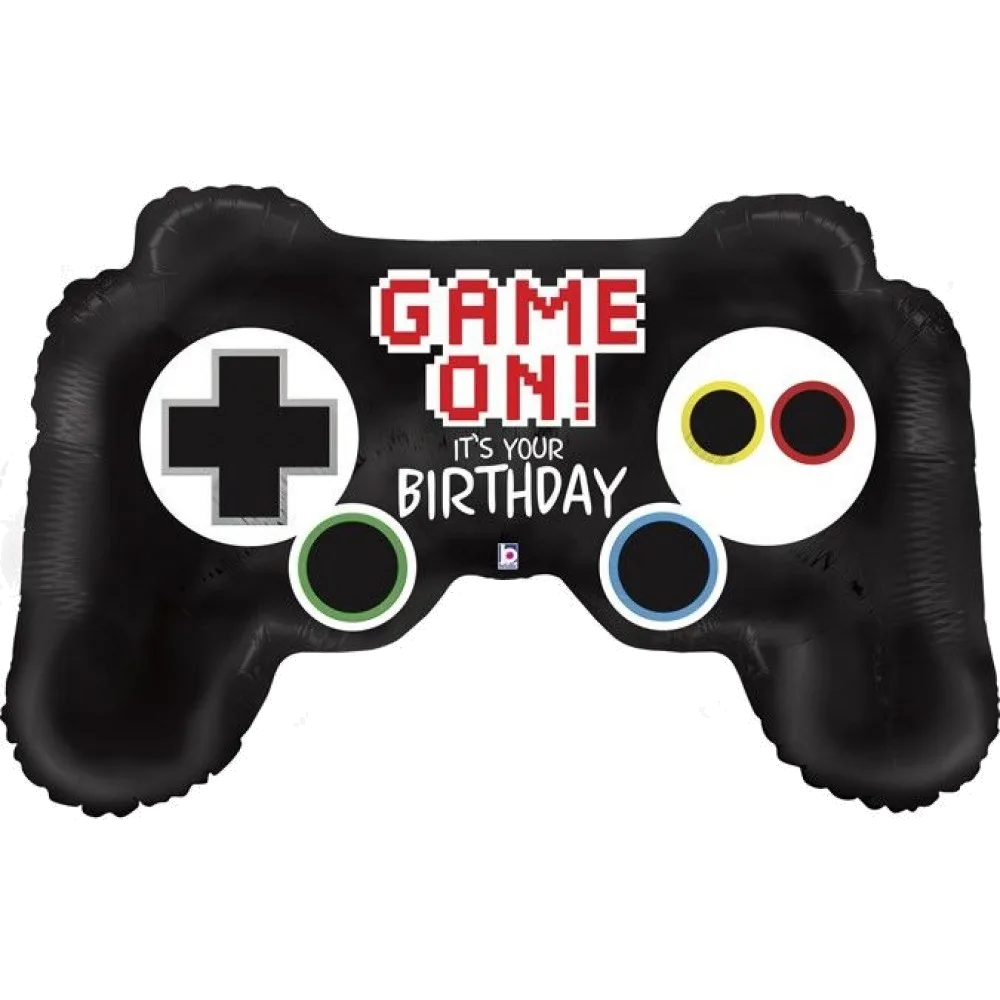 Шар: Шар (32''/81 см) Фигура, Геймпад, Твой День Рождения, 1 шт. в уп. Grabo (Италия)
