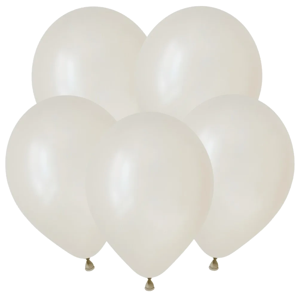 Шар: Шар V (5"/12,5 см) Белый песок 100 шт. Decobal (Вьетнам)