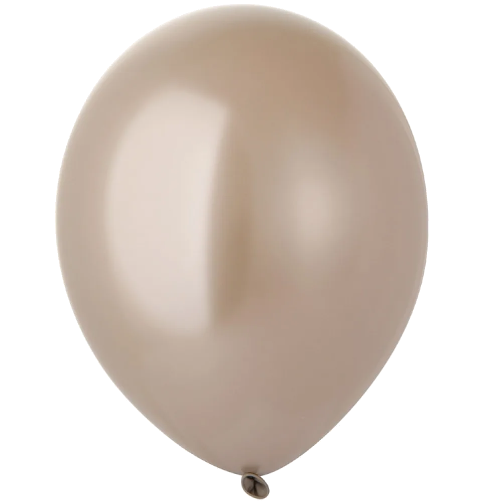 Шар: Шар (14"/36 см) Крем (Glossy Light Almond), хром, 1 шт. Belbal (Бельгия)