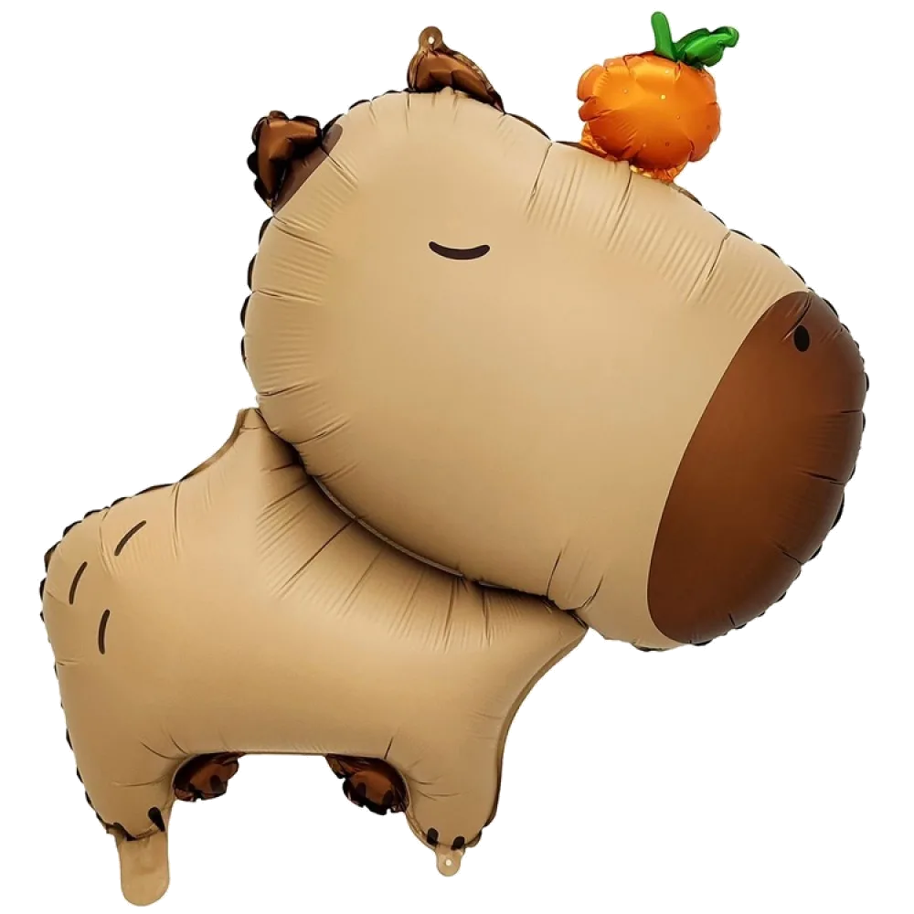 Шар: Шар (31"/79 см) Фигура Капибара с мандарином