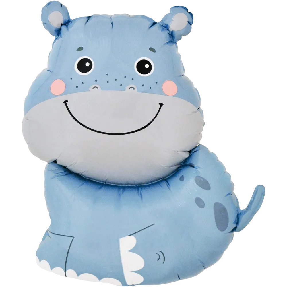 Шар: Шар (31''/79 см) Фигура, Бегемотик, 1 шт. в уп. 1.3 П