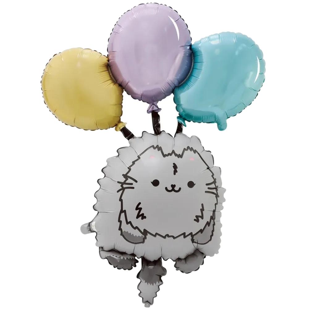 Шар: Шар (37"/94 см) Фигура, ПушМяу на воздушных шарах, 1 шт. в уп.