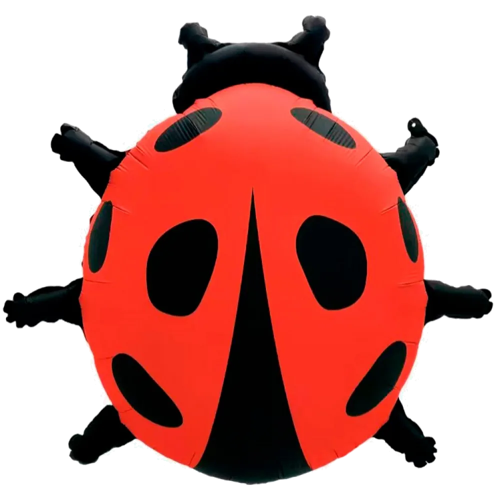 Шар: Шар (34''/86 см) Фигура, Божья коровка, Сатин, 1 шт.