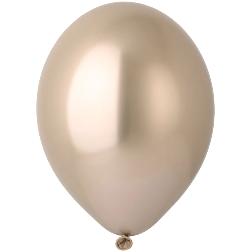 Шар: Шар (14"/36 см) Золото (Glossy Gold), хром, 1 шт. Belbal (Бельгия)