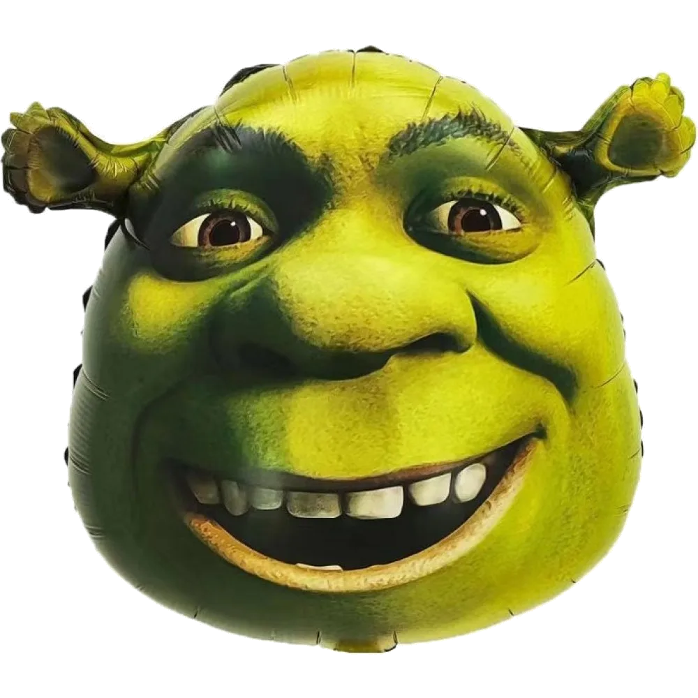 Шар: Шар (21''/53 см) Фигура, Зеленый Огр, шрек 1 шт. 0,9П